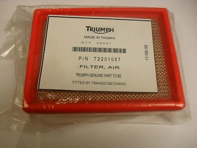 TRIUMPH STREET TWIN STREET CUP AIR FILTER GENUINE AIR CLEANER FILTER ELEMENT - Image 1 of 3