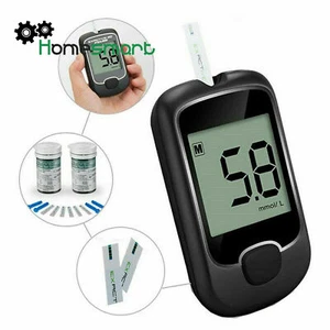Blood Glucose Monitor Diabetes Testing Blood Sugar Meter With 50 Test Stri AHS - Bild 1 von 14