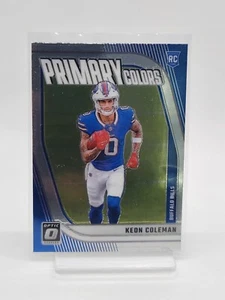 Panini DonRuss Optic 2024 Keon Coleman RC Primary Colors Buffalo Bills 10 - Picture 1 of 2