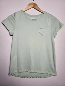 Old Navy Girls T-Shirt Light Green Heart Pocket Size XL (14-16) NWT - Picture 1 of 8