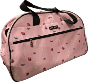 Betsey Johnson Designer Handgepäck Rollen Seesack PINK Champagner Geschenk - Bild 1 von 9