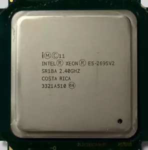 Intel Xeon E5-2695 V2 LGA 2011 SR1BA 2.4GHz ~ 3.2GHz 30M 12-Core Server CPU 115W - Picture 1 of 1