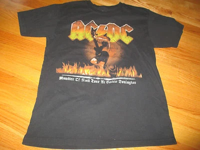 AC/DC "MONSTERS OF ROCK" Tour at Castle Donington (MED) T-Shirt ANGUS YOUNG - Image 1 of 2
