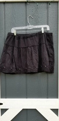 SO черный вышивка и бисер юбка юбка юбки низ купальный костюм Juniors' женщины L - Изображение 1 из 3