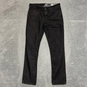 Volcom Jeans Mens 32 Vorta Slim Straight Dark Wash Denim Blue Stretch Casual - Picture 1 of 11
