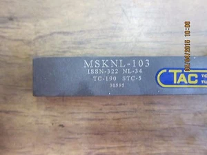 INDEXABLE TURNING TOOL HOLDER NEW MSKNL-103 Tungaloy Toshiba TAC - Picture 1 of 5