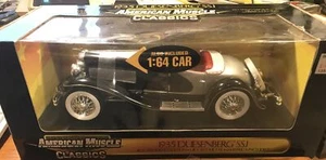 ERTL AMERICAN MUSCLE CLASSICS 1935 DUESENBERG SSJ 1/18 & 1/64 DIECAST 32879 NIB - Picture 1 of 9