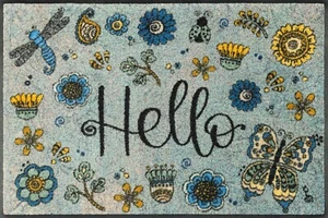 Fußmatte  KLEEN-TEX wash+dry  Hello Flowers  50x75 cm Nr. 070842 - Bild 1 von 2