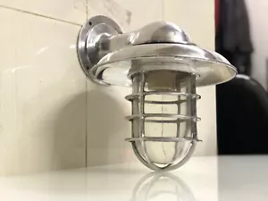 Perfect Wall Mount Lighting Solution Wall Sconce Aluminum Ship Light with Shade - Picture 1 of 12
