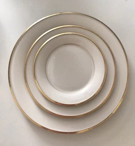 Lenox Dimension Collection Eternal Gold Bone China 3pc Set Excellent Condition - Picture 1 of 7