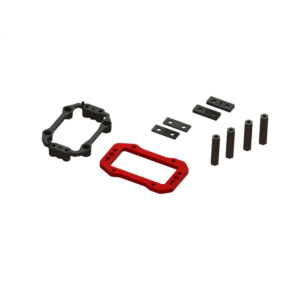 Arrma Red Anodized Aluminum Servo Mount ARA320574 - Image 1 of 1