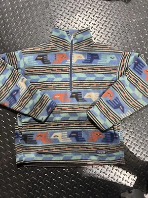 Pullover 4 Patagonia Synchilla Snap-T polar azteca para hombre mediano raro de colección Foto 1 de 4