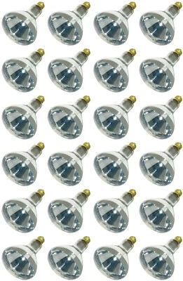 GE 48069 125 Watt R40 Infrared Heat Reflector Light Bulb Lamp - Pack of 24 - Image 1 of 3