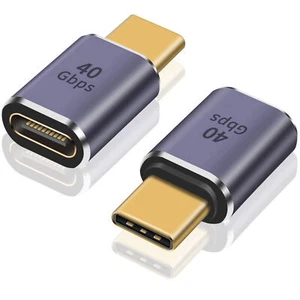 USB 4 Type C 3.2 40Gbps 8K PD 100W Charging Adapter for Thunderbolt 4/3 MacBook - Picture 1 of 7