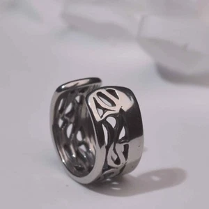 silver ear cuff clip on non-piercing stainless steel SINGLE earring unisex - Picture 1 of 5