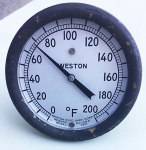 Vintage USA Weston Electric Inst. Corp Temperaturanzeige - Bild 1 von 5