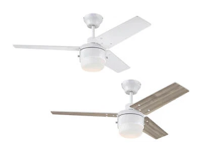 Ceiling Fan Lamp with Pull Cord Westinghouse Talia White Pine 105 CM - Image 1 of 4
