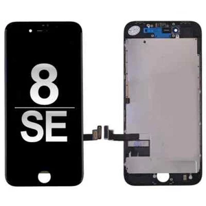 Écran LCD Pour iPhone 8 | SE 2. Avec VERRE RETINA Complet Avant NOIR - Photo 1 sur 2