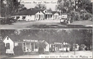 Plantation Inn and Motor Court Savannah Georgia Postcard - Picture 1 of 2