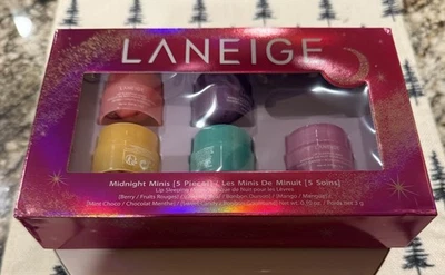 Máscara para dormir labial Laneige Midnight Minis 5 piezas edición limitada nueva sin aplicador Foto 1 de 4