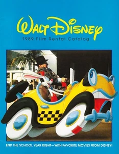 WALT DISNEY FILM RENTAL CATALOG-1989-WHO FRAMED ROGER RABBIT?-MORE-SCHOOLS - Picture 1 of 2