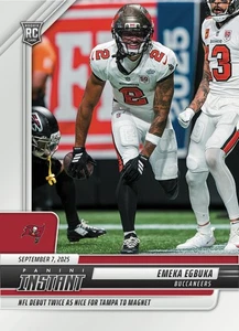 Emeka Egbuka RC 2025 Panini Instant NFL #53 Buccaneers Debut - QTY - Picture 1 of 2