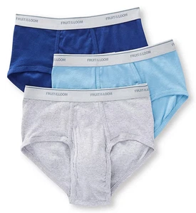 Fruit Of The Loom 4609 Assorted Fashion Cotton Briefs - 3 Pack - Picture 1 of 1
