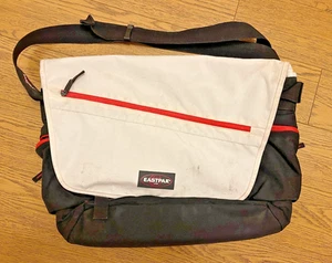 Eastpak Shoulder Bag Delegate Medium Black White Red - Picture 1 of 3