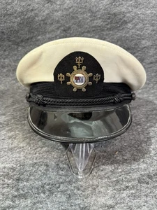 Captains vintage Hat Size 7 1/8 Coast Guard Auxiliary Sailor Military Texas Sail - Picture 1 of 11