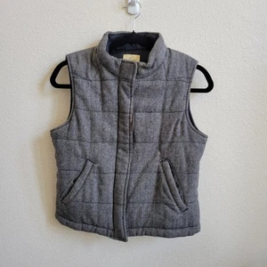 Levi's Weste Fischgrätmuster grau Wollmischung Größe Damen Medium - Bild 1 von 8