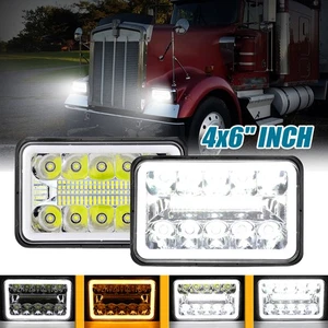 For Chevy S10 Blazer 1994-1997 2PCS 4x6" LED Headlight Hi-Lo Sealed Beam DRL - Picture 1 of 12