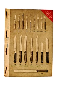 Vintage Nirosta Pyramide Stahlwaren Catalog 1950s German Knife Cutlery 12x8,5in - Foto 1 di 10