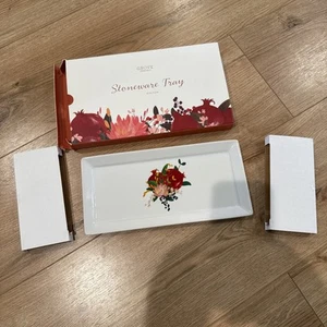 Grove Collaborative Limited Edition Pomegranate Stoneware Decorative Tray 10 x 5 - Picture 1 of 4