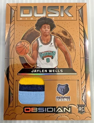Grabado eléctrico Obsidian Jaylen Wells Dusk RC 2024-25 bronce inundación #24/60 Foto 1 de 4