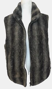 Chaleco reversible de piel sintética Sherpa vintage Blassport para mujer talla XL Mob Wife Boho - Imagen 1 de 9