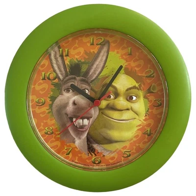 Reloj de Pared Disney Shrek Niños 10" con Burro Foto 1 de 3