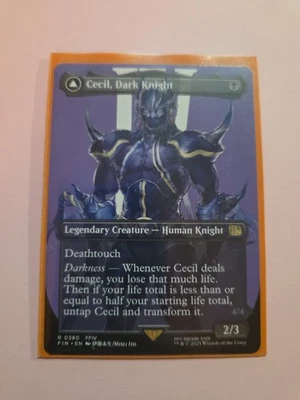 Cecil, Dark Knight Cecil, Redeemed Paladin - Final Fantasy - MtG (BORDERLESS) - Image 1 of 3