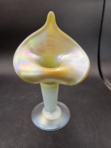 Vintage. Jack in The Pulpit irisierende Vase signiert John Barber '1979' - Bild 1 von 7