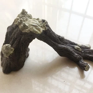 Corteccia Simulata Si Nasconde Grotte Decorazioni Per Acquari - Foto 1 di 12