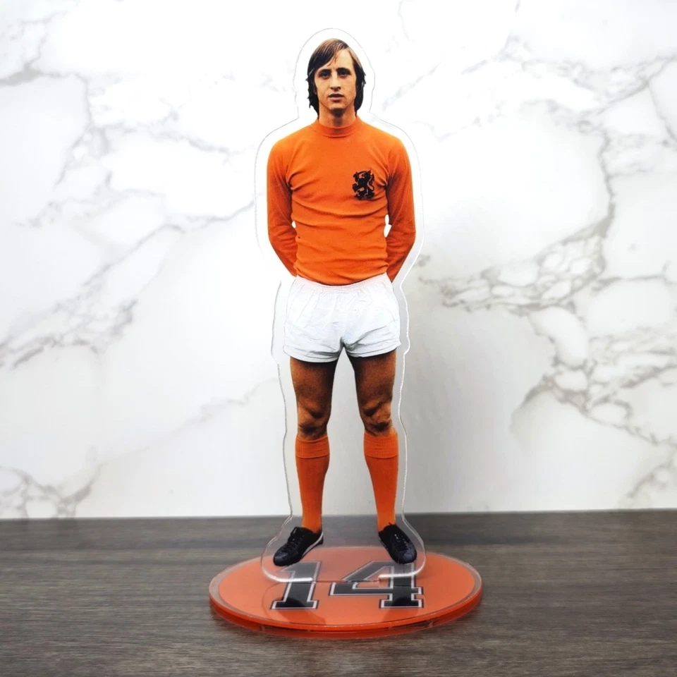Johan Cruyff Acrylic Stand Figure - Netherlands National Team Football Legend - Image 1 of 4