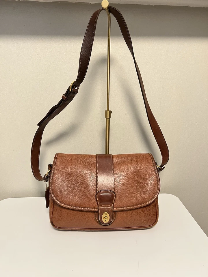 COACH SHERIDAN MAYFIELD SHOULDER CROSSBODY BAG BROWN LEATHER - Image 1 of 4