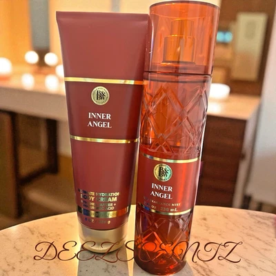 BATH & BODY WORKS HYDRATION BODY CREAM & FINE FRAGRANCE MIST INNER ANGEL SET X2 - Image 1 of 2