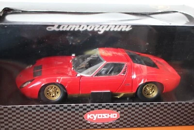 Литой автомобиль Kyosho 1:18 Lamborghini Miura P400 SV (красный) No08313R - Изображение 1 из 4