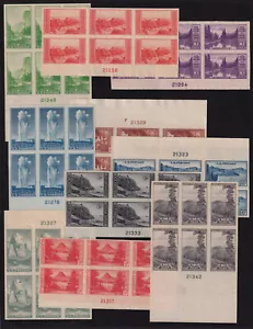 1935 National Parks FARLEY imperf mint Sc 756-65 plate blocks of 6 NGAI (P6 - Picture 1 of 1