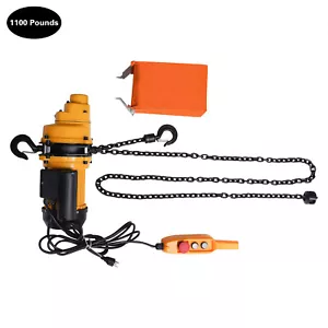 1/2Ton Electric Chain Hoist 1100Lb 13Ft Lifting Chain + Wired Remote Control - Picture 1 of 20