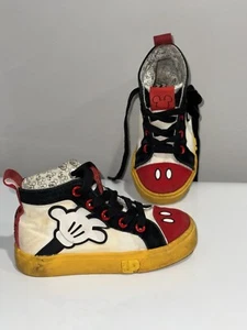 Mickey Mouse Sneaker by Ground Up Sz 10 Shoes Disney Unisex Oh Boy! High Tops - Picture 1 of 7