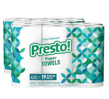Presto! Flex-a-Size Paper Towels, Huge Roll, 12 Count = 38 Regular Rolls NEW