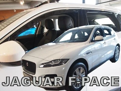 风挡板通道适用于捷豹 F-Pace 2018-up 4 件遮阳板防雨罩 — 第 1/4 张图片