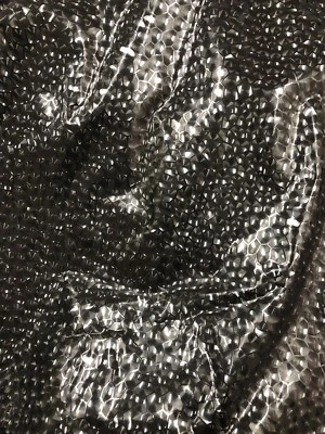 4D Vinyl Shining Bkack 4way Stretch 58/60” Sold By The Yd. Good Quality Of Vinyl - Image 1 of 4