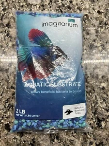 Imagitarium Black & “blue” Aquarium Fish Tank Gravel Substrate 5lb - Picture 1 of 1